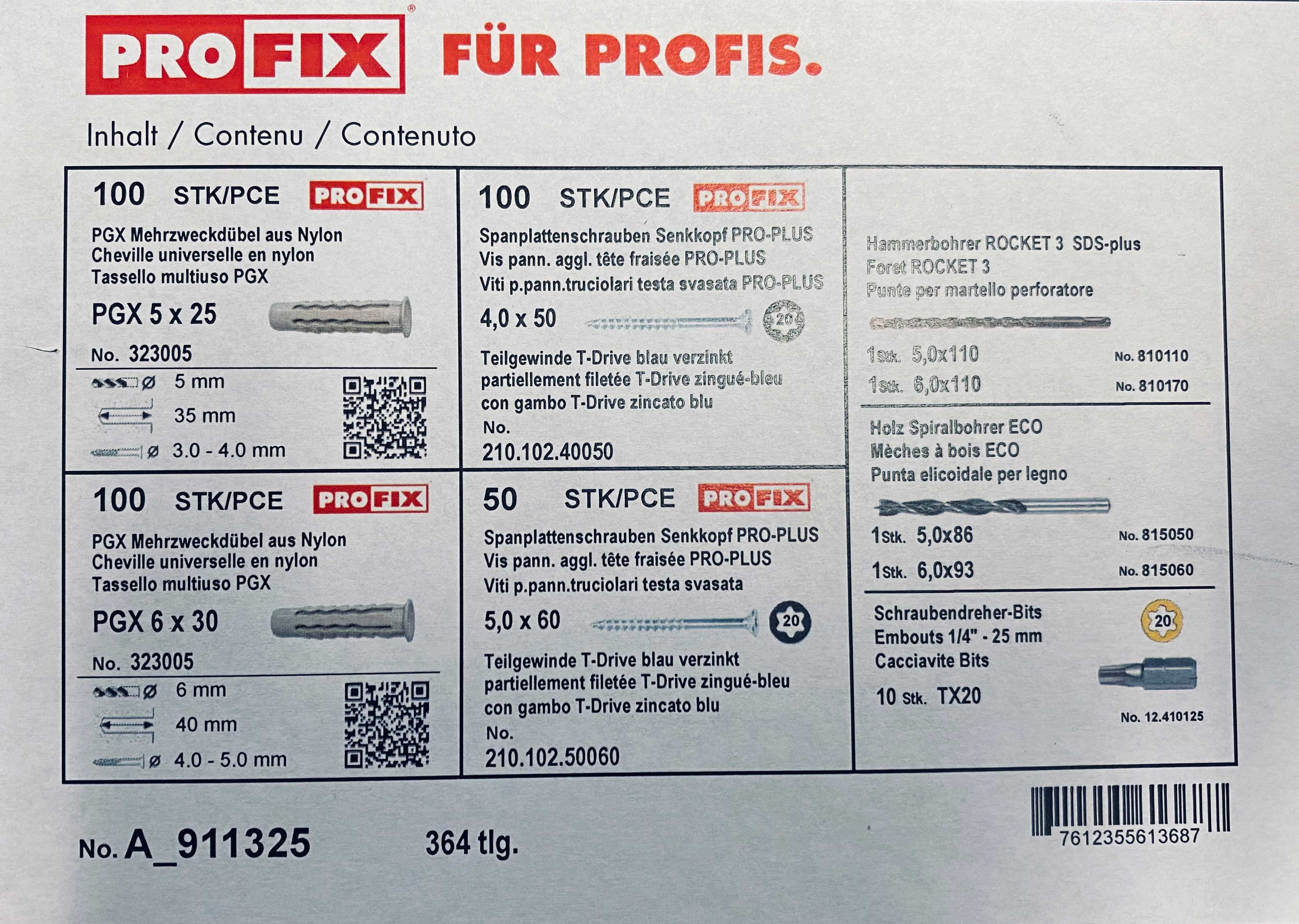 L-BOX mini Schrauben + Dübel<br>