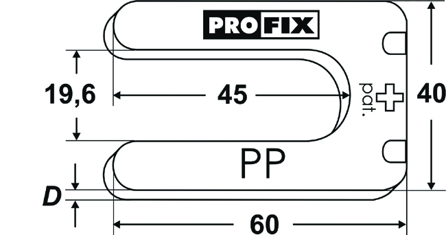 Distanzplatten 1 x 40 x 60mm transparent<br>