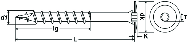 Tellerkopfschr. A2   8,0 x 160 Edelstahl 1.4567, Teilgew. T40<br>