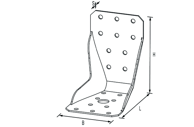 Winkelverbinder 95x85x65x1,5 TOP KR90E Rundlo. St.senzimir.<br>