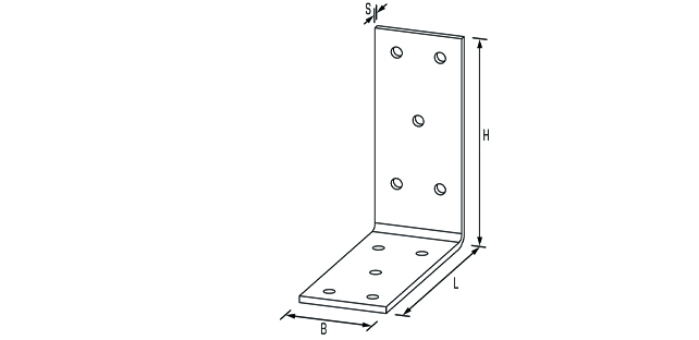 Winkelverbinder 90x90x40x3,0 Typ 40/90 Stahl sendzimirverz.<br>