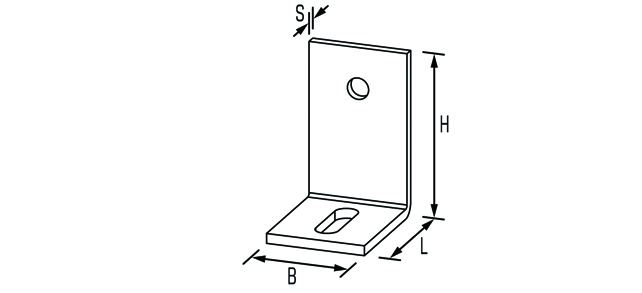 Betonwinkel 75x150x60x8,0 Typ A  Langl.18 St. feuerverz.<br>