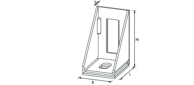 Fusswinkel HT2 103x73x60x3,0 m.Steg höhenv. St. blau-verz.<br>