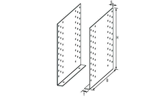 Gerberverbi. Typ 3 360x220x2,0 2-teilig Stahlbl. sendzimierv.<br>