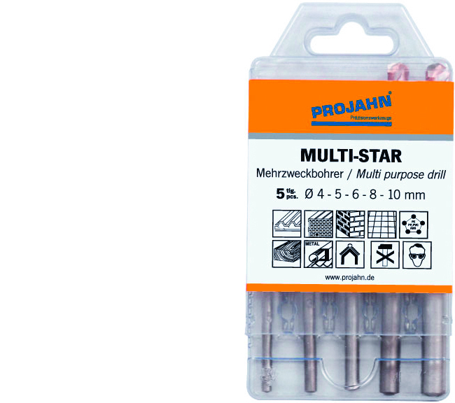 Bohrersat.MULTI-STAR4/5/6/8/10 PROJAHN-No: 57002<br>