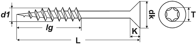 SK-Spanpl.schr. A2  8,0x200/80 Edelstahl A2 mit Schaft    T40<br>