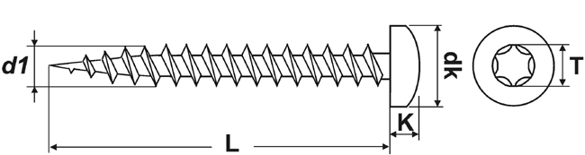 PH-Spanpl.schr. A2    5,0 x 30 Edelstahl A2 ohne Schaft   T25<br>