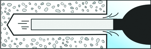 Asphaltschraube PTSM-DP 22x155 Delta-Protekt beschichtet<br>