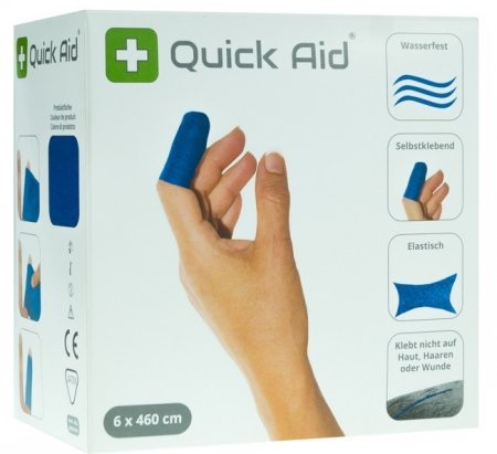 Sparadrap Quick Aid 4,6 m bleu sans latex 