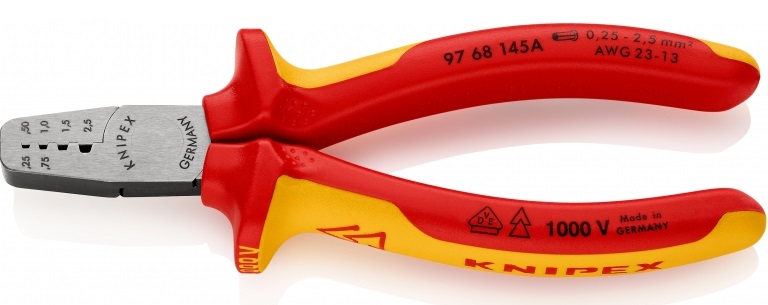 KNIPEX Twistor16® Pince à sertir auto-ajustable pour embouts de