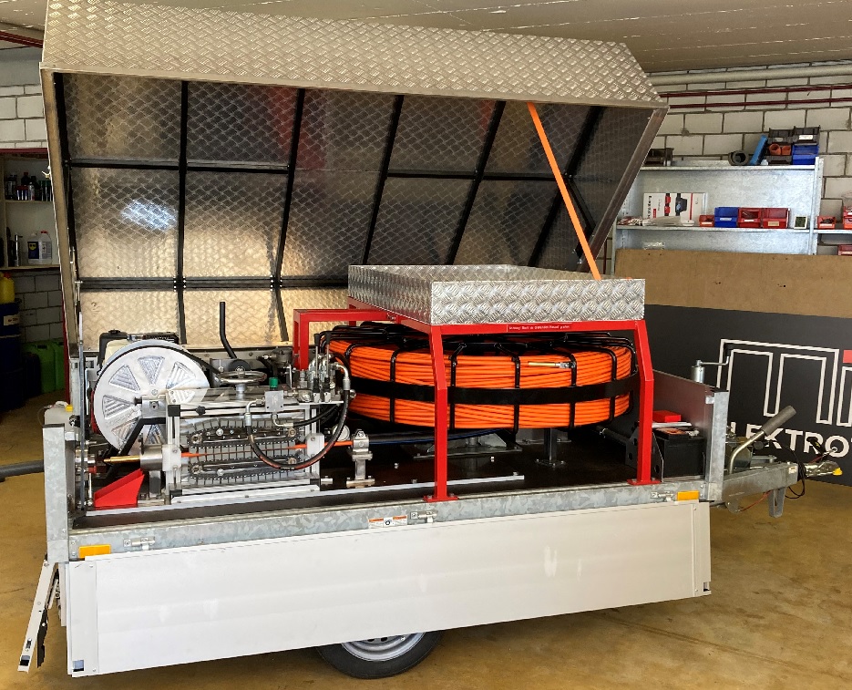 Rutenwagen mit Raupenantrieb