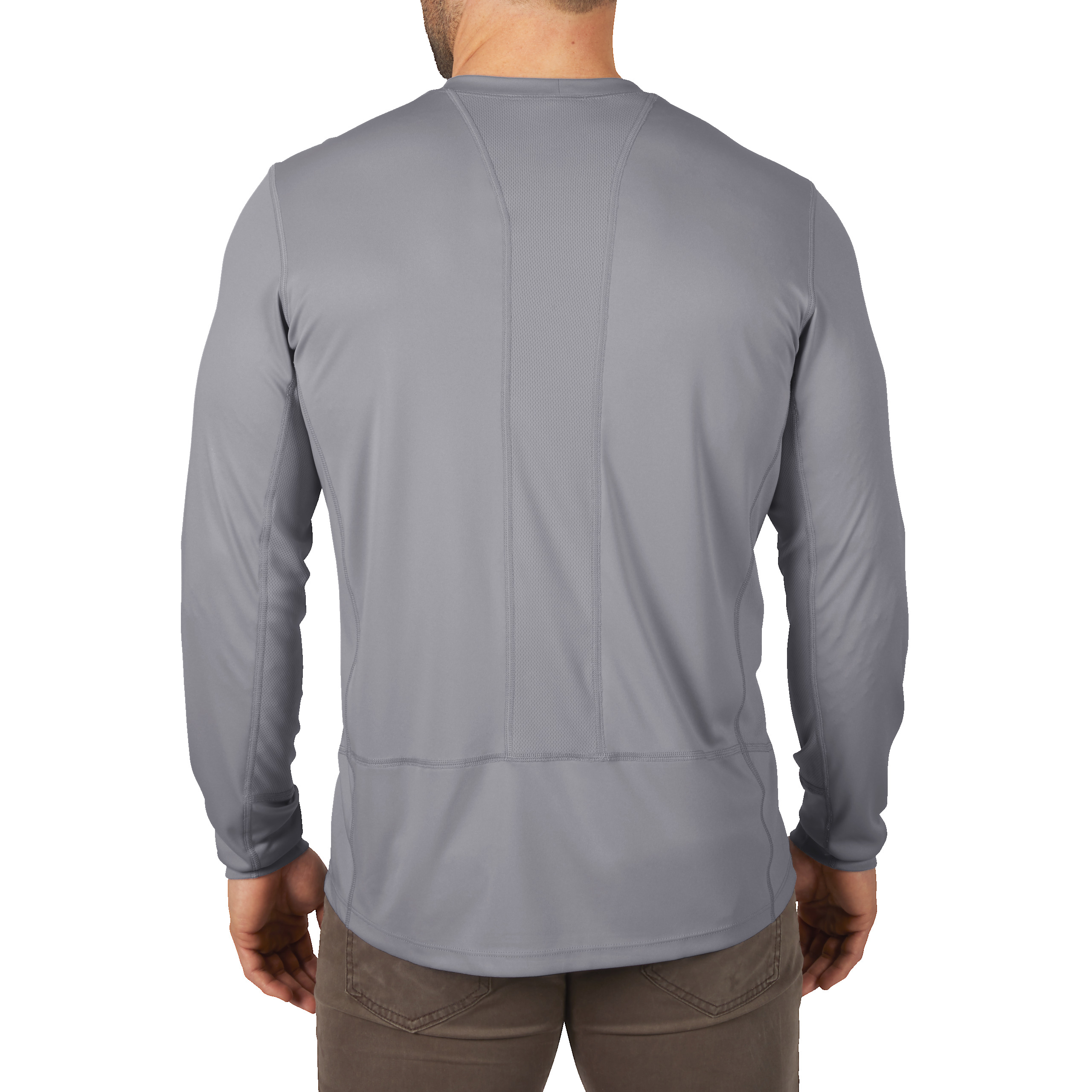 Langarmshirt Grau