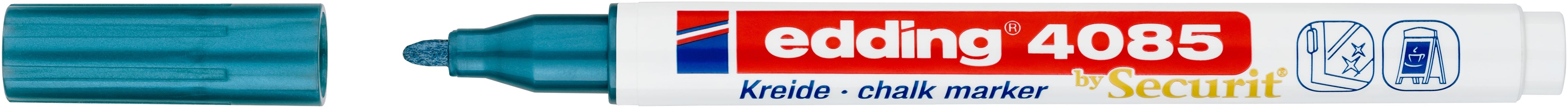 edding Kreidemarker 4085 blau-met.