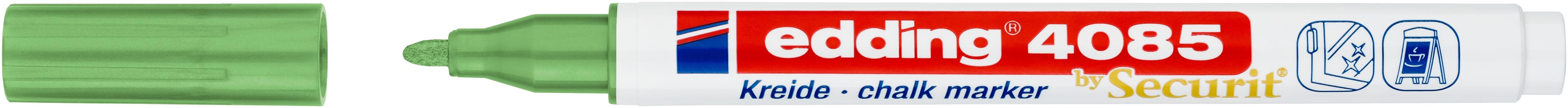 edding Kreidemarker 4085 gr&uuml;n-met.