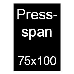 Pressspan 75x100 schwarz