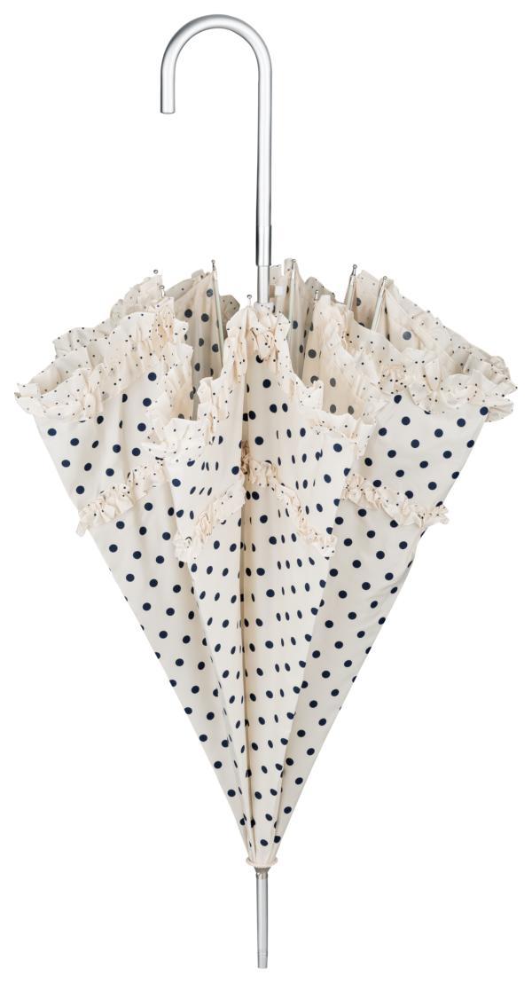 Mary, elfenbein/blau Punkte