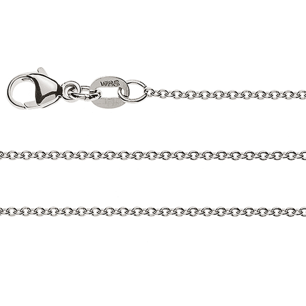 Ankercollier Weissgold 375 - 1.3mm/Kinderlänge