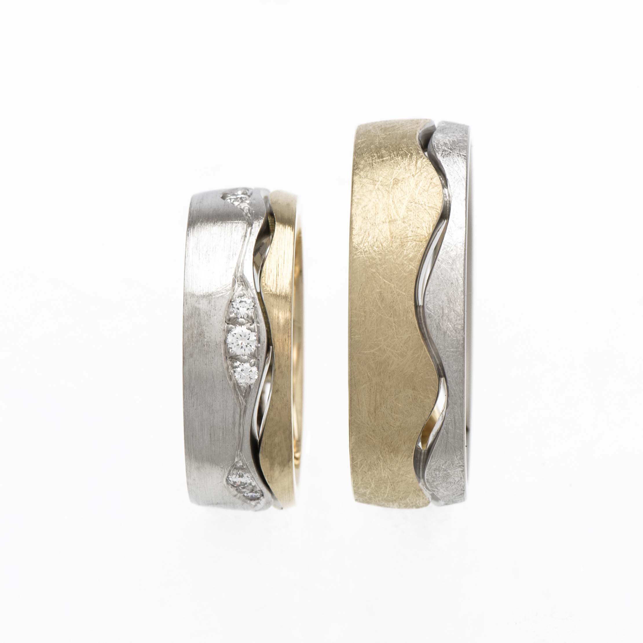 Elegant gespaltene - Eheringe
