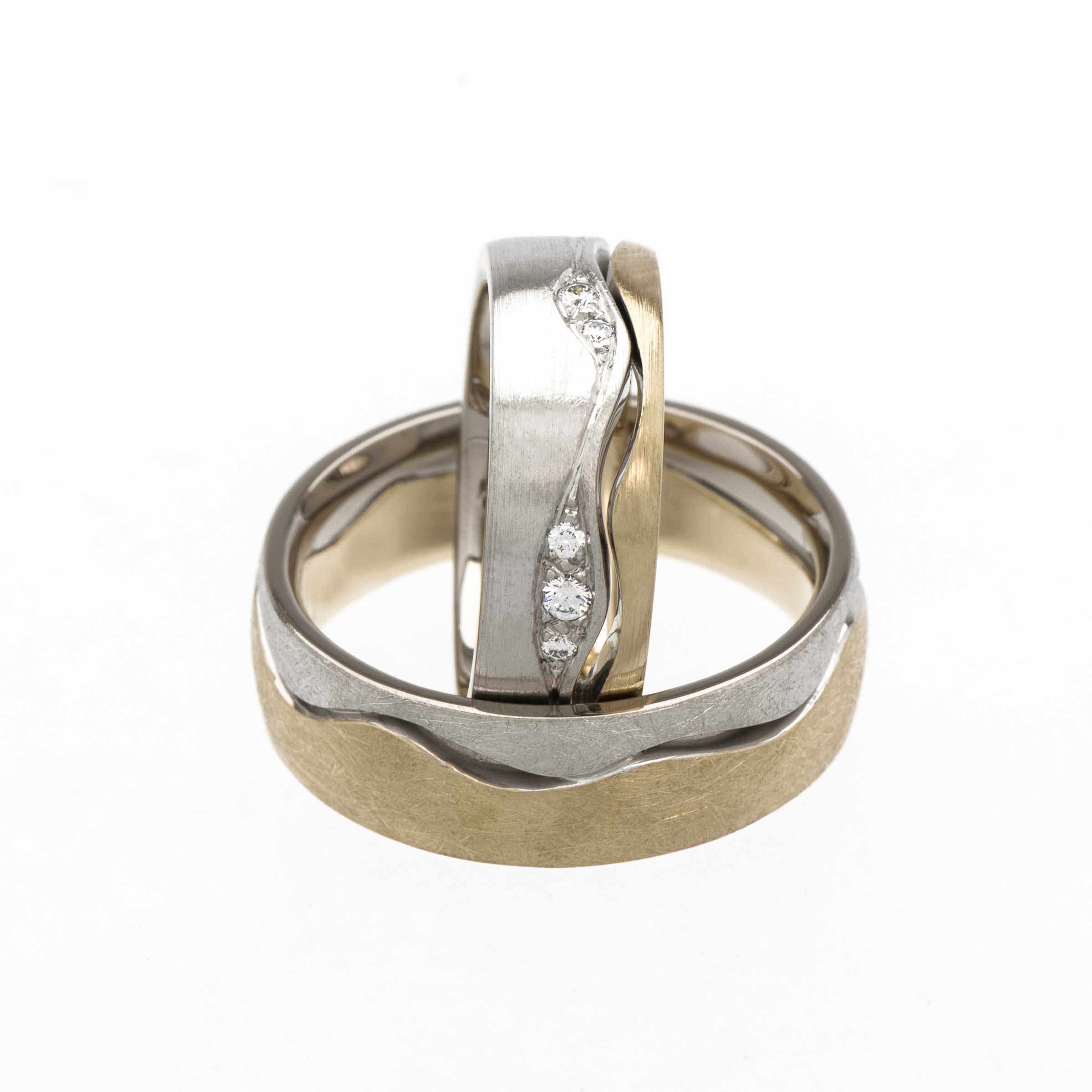 Elegant gespaltene - Eheringe