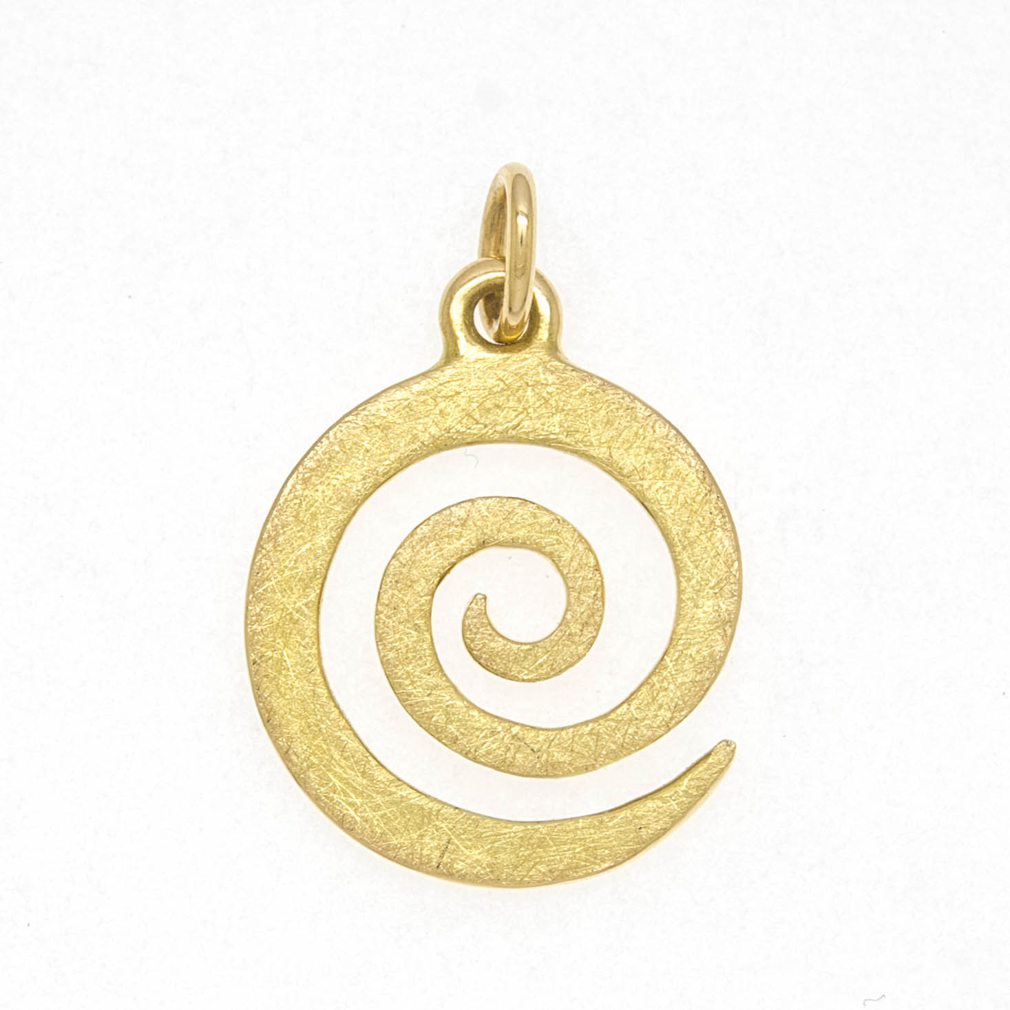 Spiral-Anhänger in Gelbgold