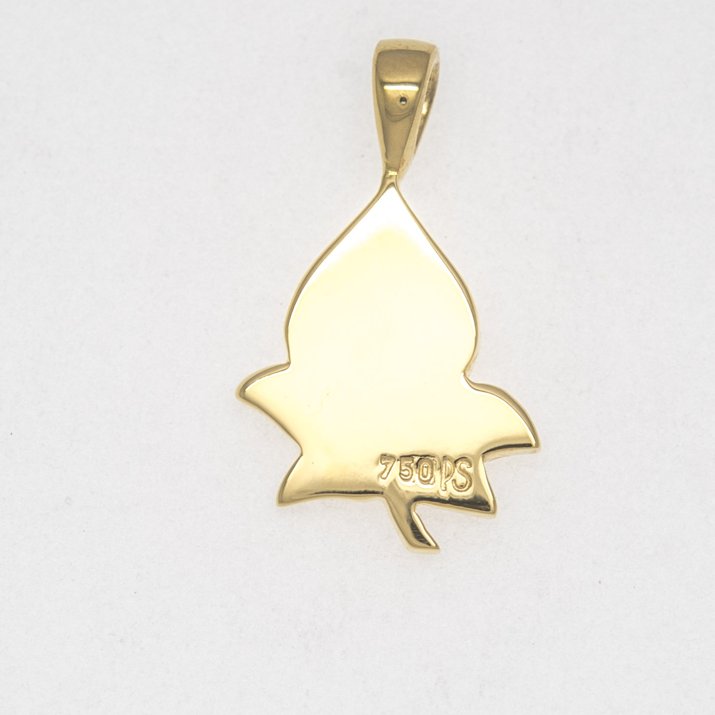 Anhänger mit Knospe in Gelbgold