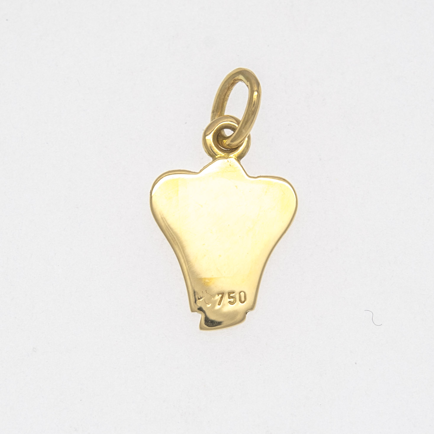 Anhänger mit Schutzengel in Gelbgold
