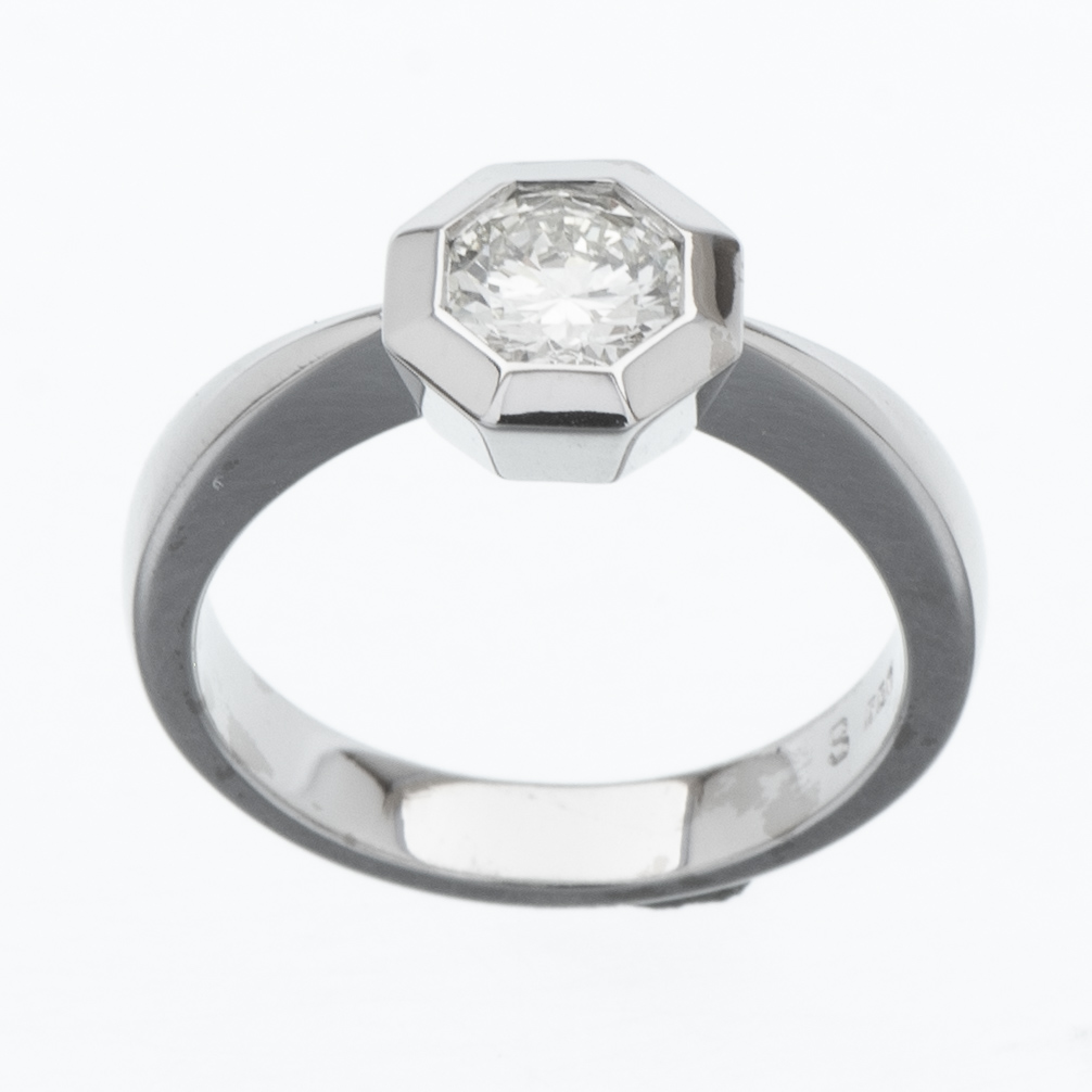 Weissgold Solitärring