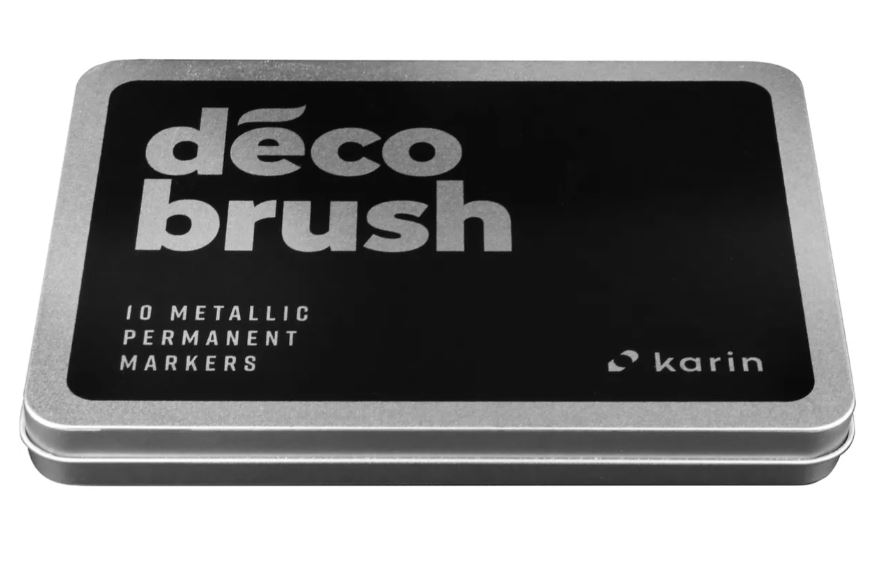 KARIN Deco Brush Metallic, Metallbox 10 Stück