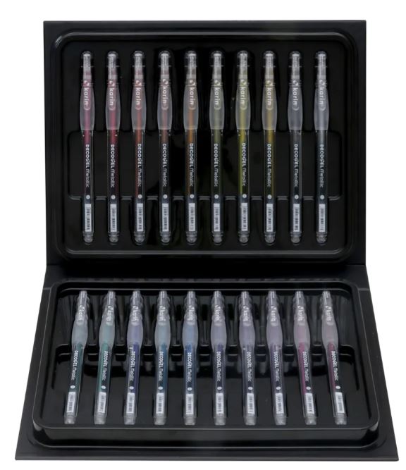KARIN Gelpen Decogel 1.0 Metallic, 20 Stück