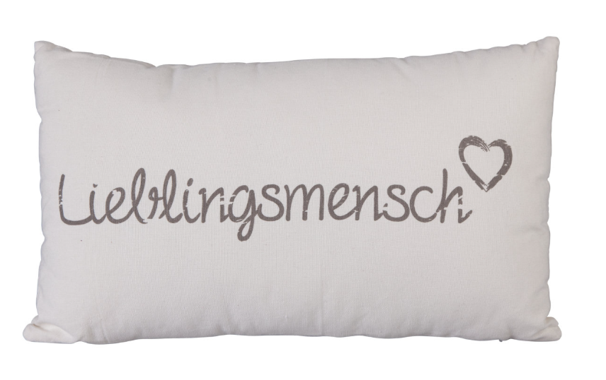 Kissen Lieblingsmensch ca. 50 x 30 cm