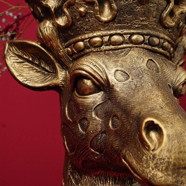 Giraffe Pflanzkopf Lucie gold