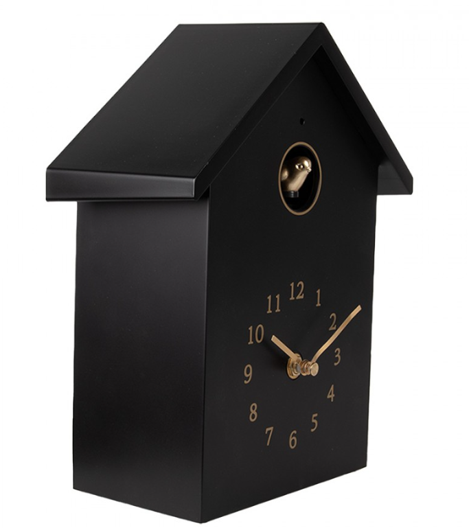 Clayre & Eef Kuckucksuhr schwarz 20 x 10 x 26 cm