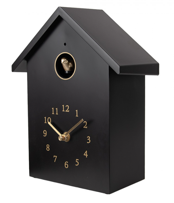 Clayre & Eef Kuckucksuhr schwarz 20 x 10 x 26 cm