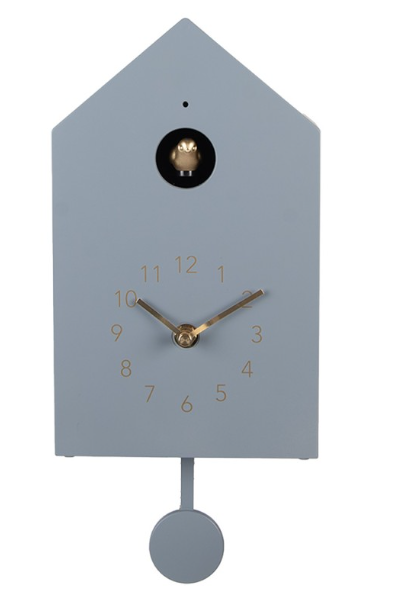 Clayre & Eef Kuckucksuhr blau 16 x 9 x 25 cm