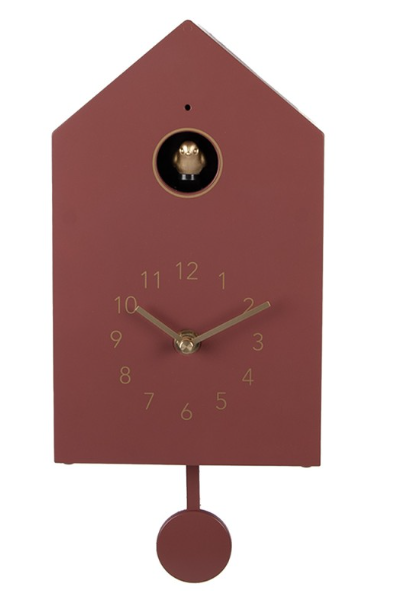 Clayre & Eef Kuckucksuhr rosa 16 x 9 x 25 cm