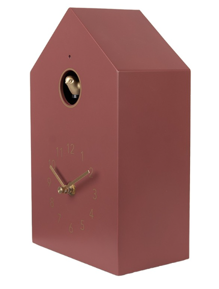 Clayre & Eef Kuckucksuhr rosa 16 x 9 x 25 cm