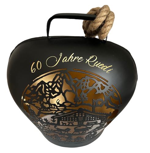 Glocke Laterne Le Chalet schwarz gross