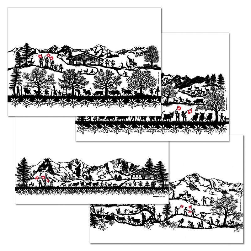 Papiertischset Swiss Tradition 1<br>