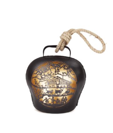 Glocke Laterne Le Chalet schwarz midi