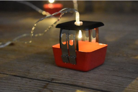 LED Lichterkette Gondel XXL Outdoor, mit Timer, mit Stromanschluss