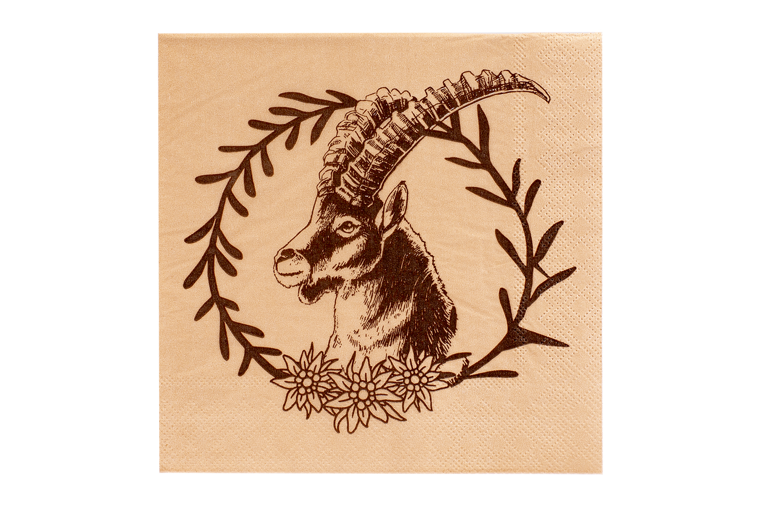 Kadastar Papierservietten “Steinbock Kranz” 20 Stück