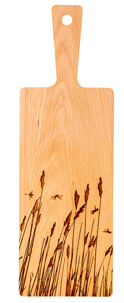Kadastar Holzbrett “Schilf”, 40x13x2 cm, Buche