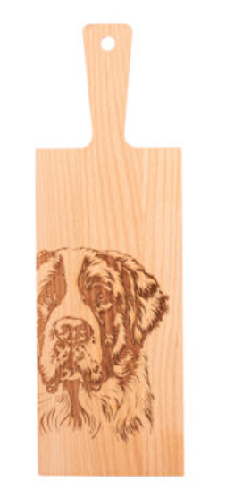 Kadastar Holzbrett “Bernhardiner Zoom”, 40x13x2 cm, Buche