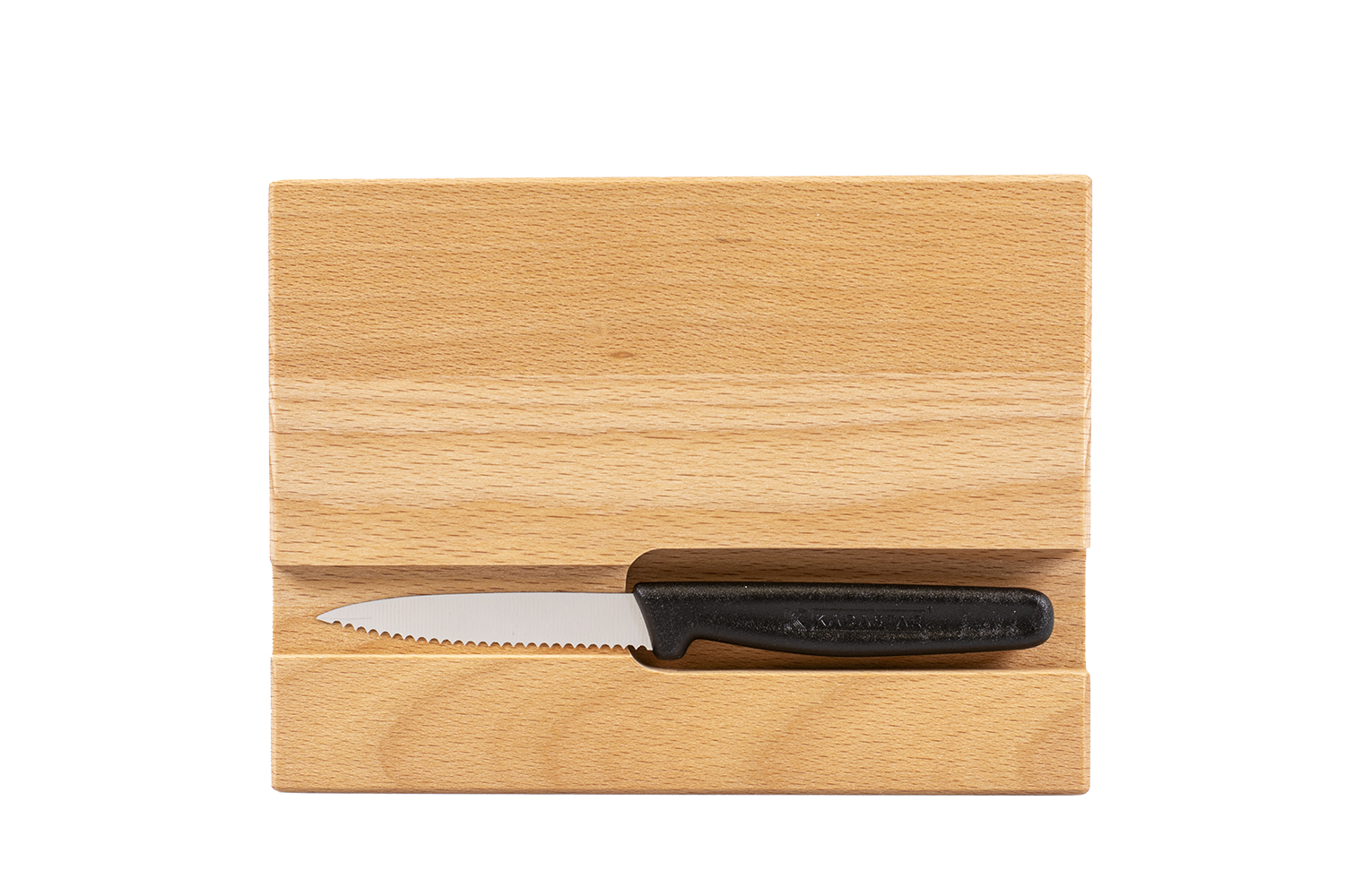 Kadastar Messerbrett XL “Hornkuh Zoom” 20x15x2 cm mit Messer + Beutel