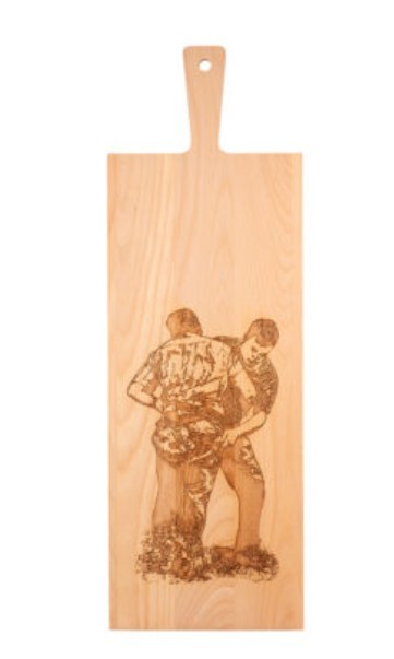 Kadastar Holzbrett “Schwinget”, 60x20x2 cm, Buche