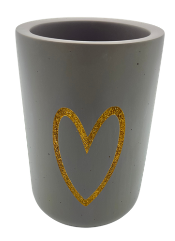 APS Beton Weinkühler Herz gold