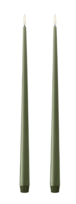 Ester & Erik LED Stabkerzen 2 Stück, 40 cm, green soil