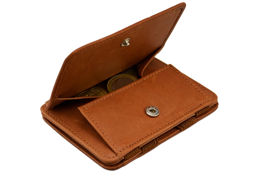 Hunterson Magic Wallet mit Münzfach Cognac<br>