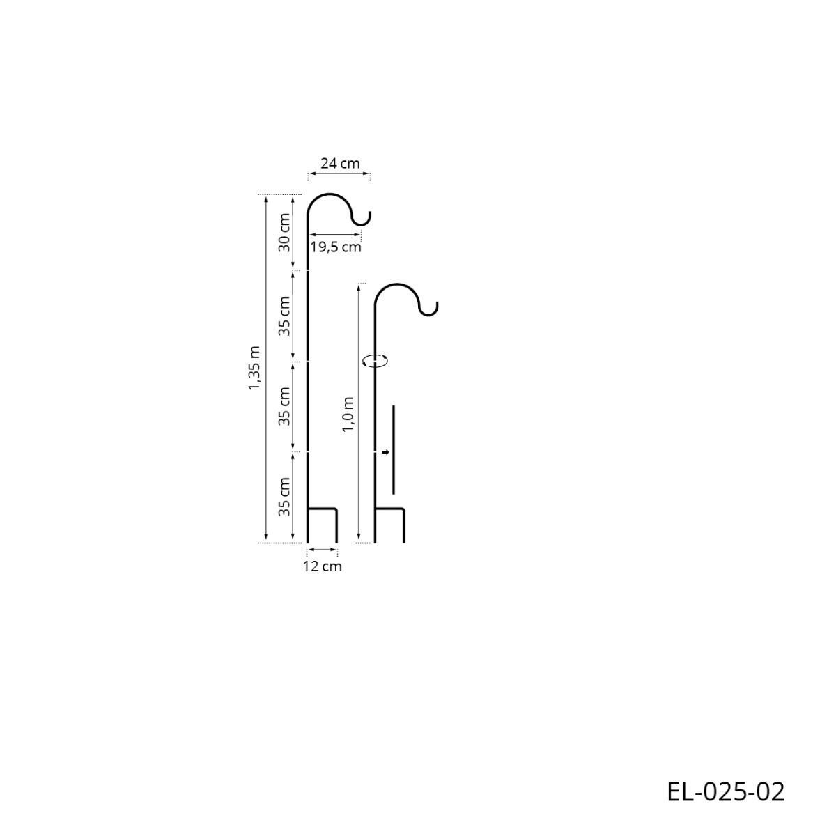 STT Gartenstecker dunkel