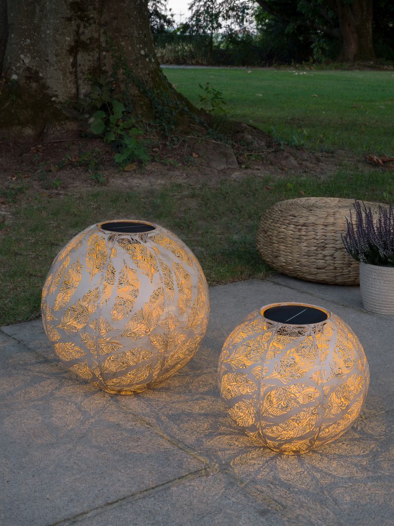 STT Solar Laterne Antic Ball Feder 40